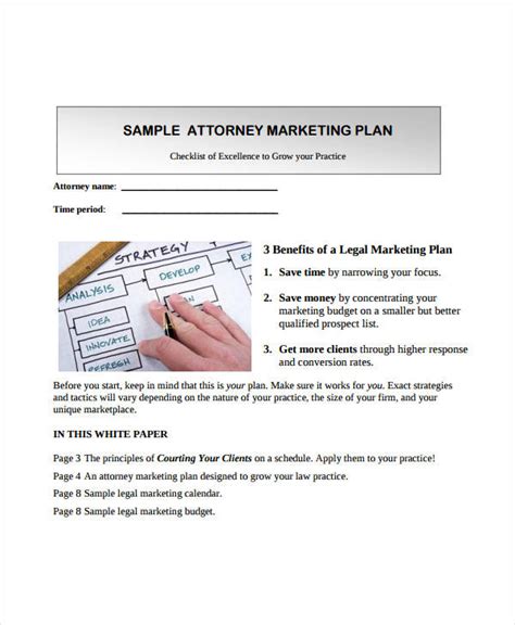 Individual Attorney Marketing Plan Template In 2023
