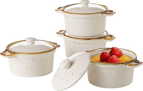 individual casserole dish with lid