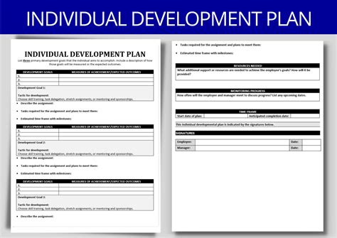 Individual Development Plan Excel Format