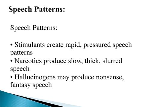individual speech patterns examples
