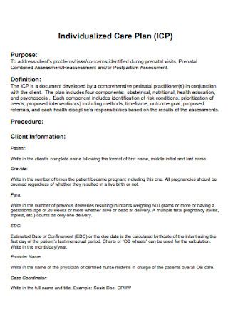 Personalized Care Through Individualized Plans