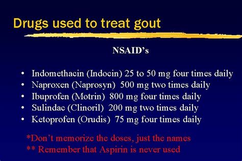 indocin for gout treatment