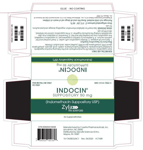 indocin suppository package insert