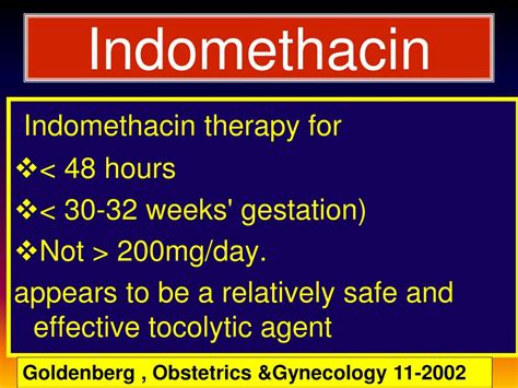 indomethacin indication in pregnancy