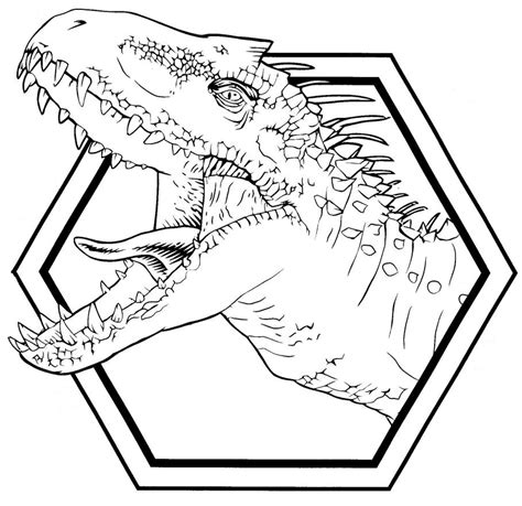 indominus rex coloring page printable