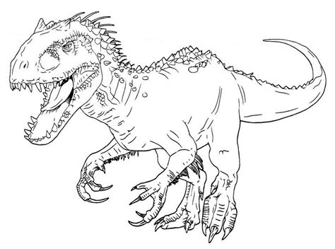 Jurassic World Indominus Rex Coloring Pages at GetDrawings Free download
