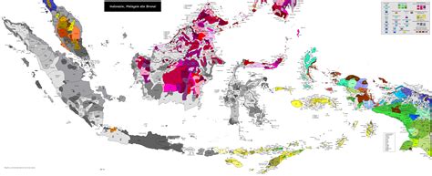 indonesia language map