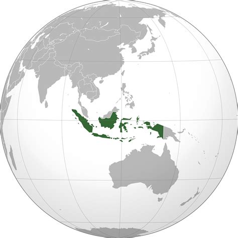 indonesia on world map