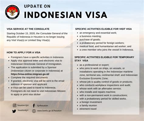 indonesia visa requirements