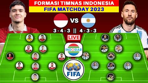 indonesia vs argentina 2023 line up