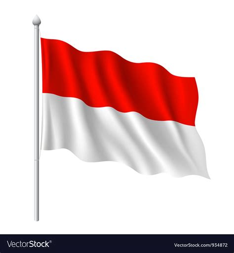 indonesian flag vector