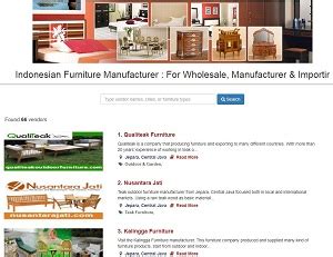 indonesian furniture manufacturers directory