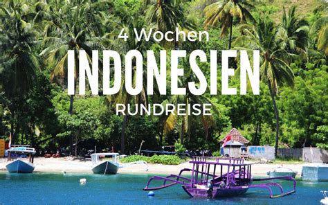 indonesien backpacking route 4 wochen