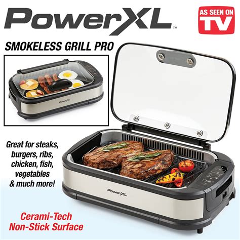 PowerXL Indoor Smokeless Grill Pro now 56 for today only (Reg. 117+)
