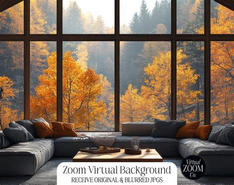 Indoor Fall Zoom Background