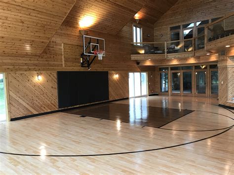 indoor residential basketball court