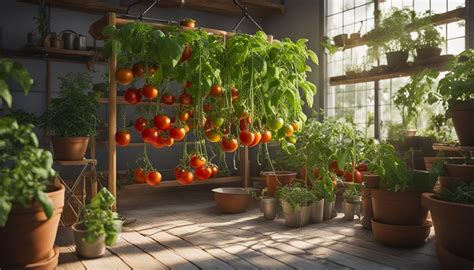 indoor tomato growing system