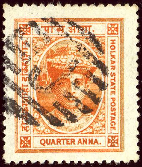indore state postage stamps