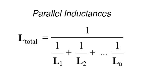Inductance Formula In Parallel