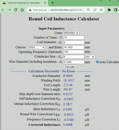 Inductance Voltage Calculator