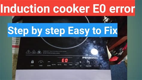 Induction Cooker E0 Error Repair