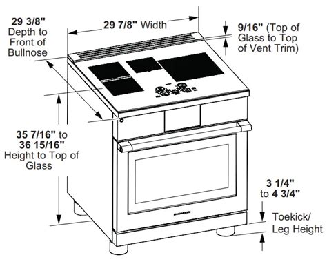 Induction Range Dimensions