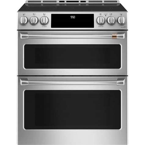 induction range double oven slide in
