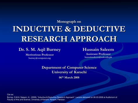 inductive and deductive approach in research methodology pdf