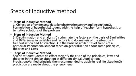 inductive and deductive method of teaching science ppt