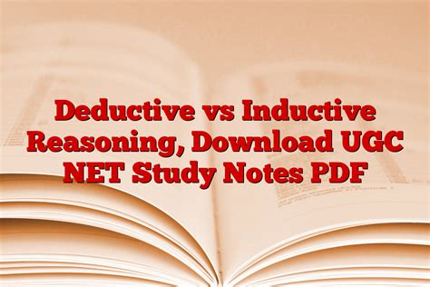 inductive and deductive reasoning pdf notes