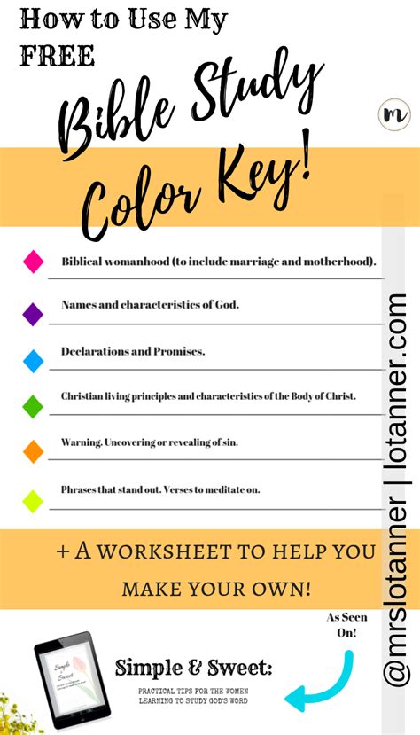 inductive bible study color code
