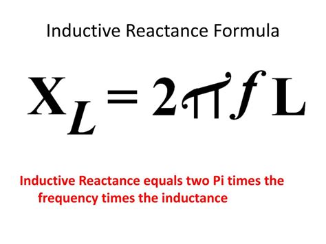 Inductive Reactance Formula Transformer
