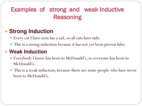 inductive strong vs weak