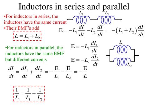 Inductors In Series And Parallel Derivation