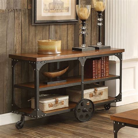 Popular Industrial Style Sofa Table For Small Space