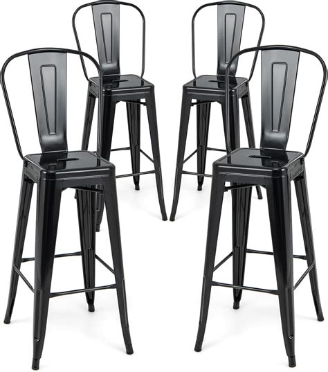 Industrial Barstools With Back