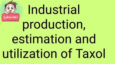 industrial production of taxol