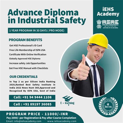 industrial safety diploma courses