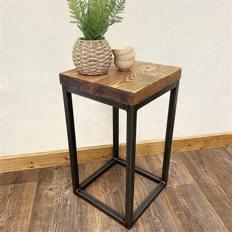 Industrial Side Table Grey