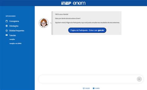 inep enem pagina do participante resultado
