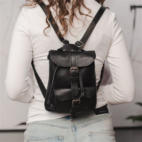 Inexpensive Small Leather Backpack