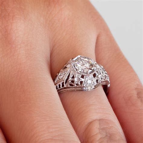 inexpensive vintage style engagement rings