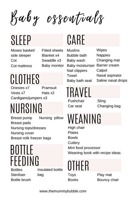 The Ultimate Infant Essentials List: Must-Haves for New Parents