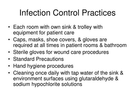 Infection Control Practices Slideshare