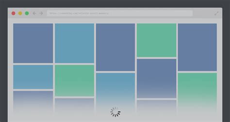 Infinite scroll masonry image layout gallery