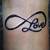 infinity love henna tattoo