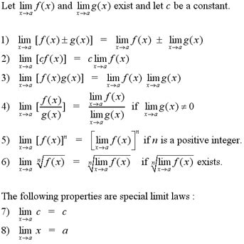 Infinity Limit Laws
