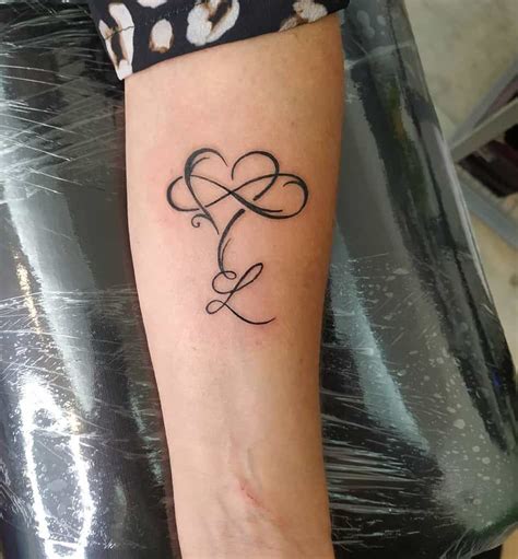 Infinity Tattoo Heart Shaped