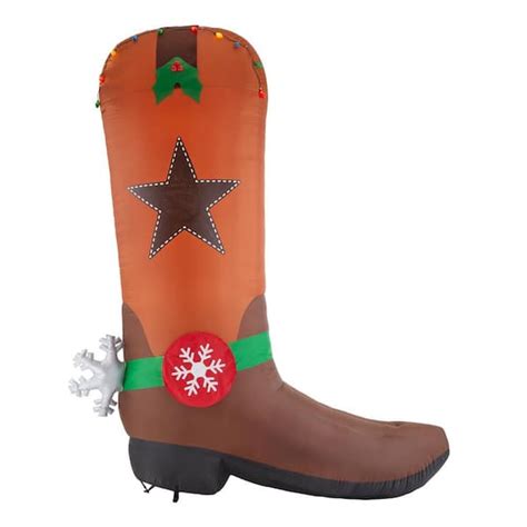 Inflatable Christmas Cowboy Boot