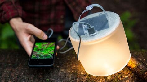 inflatable solar powered lantern